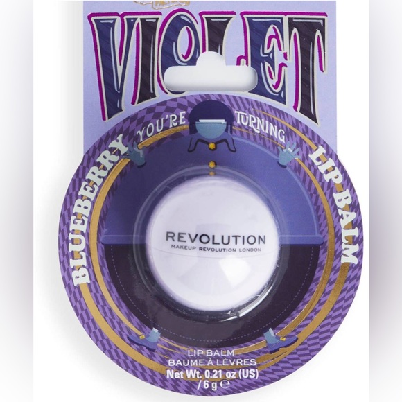 Makeup Revolution Other - Willy Wonka Limited The Chocolate Factory Blueberry Lip Balm New In Box